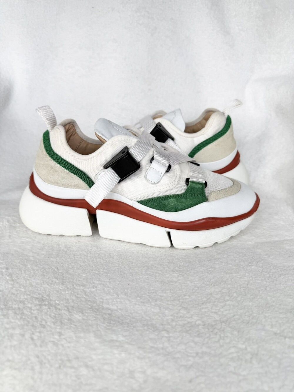 CHLOE SONNIE TRICOLOR TRAINERS SIZE 36 EU, 5 US